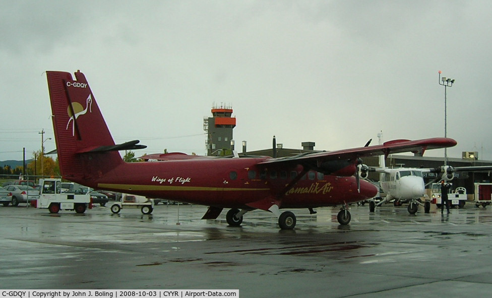 C-GDQY, 1967 De Havilland Canada DHC-6-100 Twin Otter C/N 77, Many turbo-props visit Goose Bay