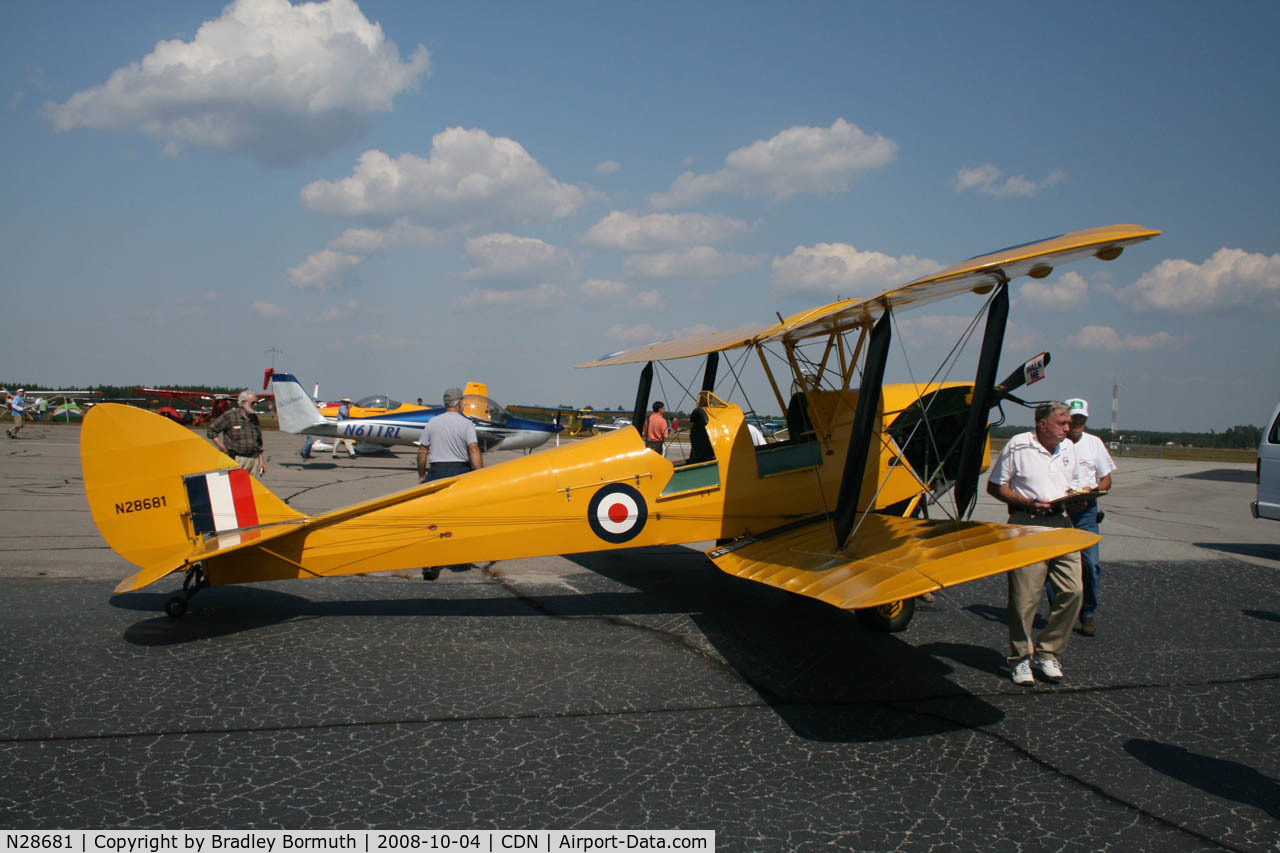 N28681, 1945 De Havilland DH-82A Tiger Moth II C/N 86530, Taken during the 2008 VAA Chapter 3 Fly-In at Camden, SC.