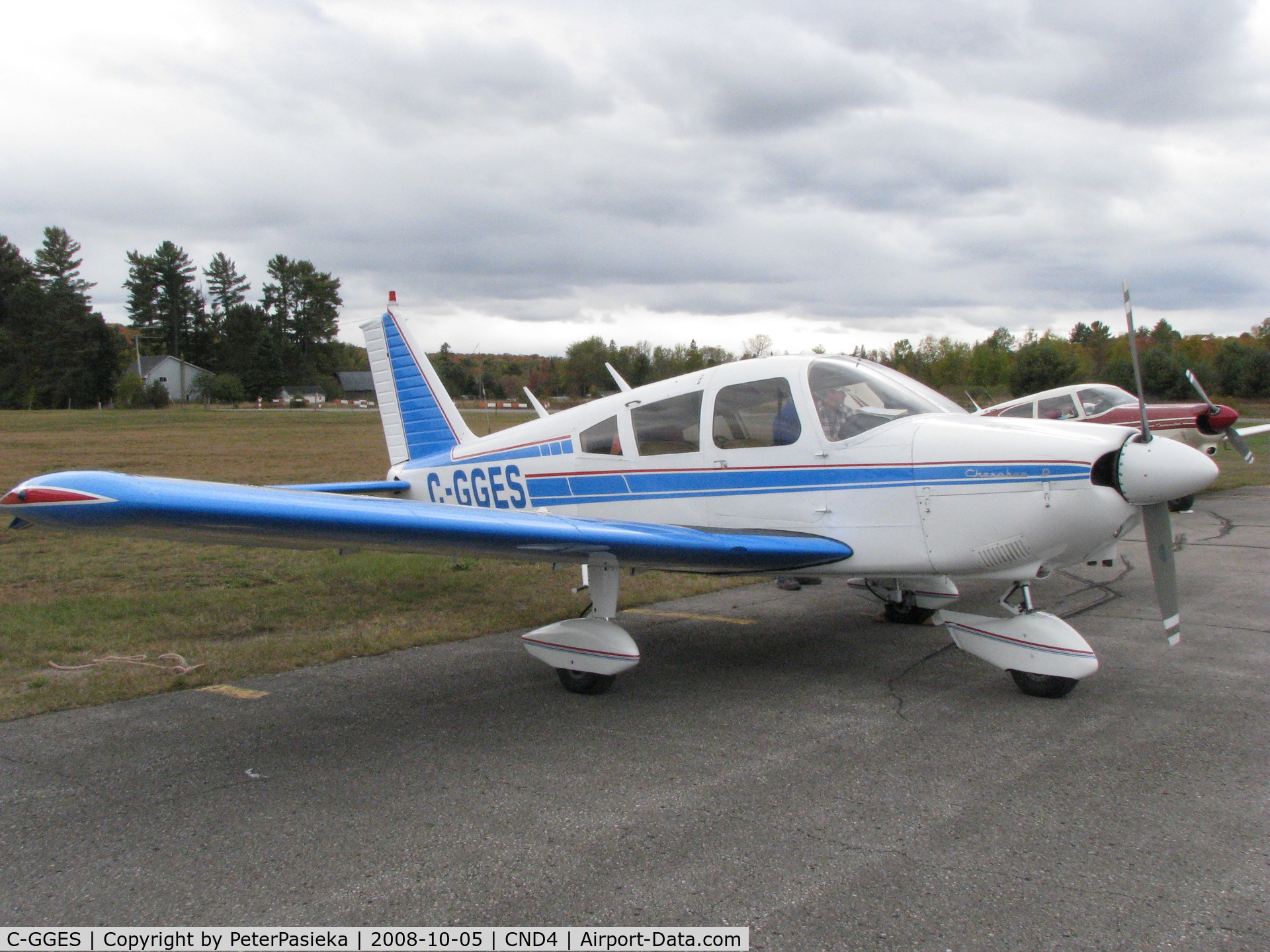 C-GGES, 1967 Piper PA-28-180 C/N 28-4544, @ Haliburton/Stanhope Muni Airport, Ontario Canada. Fall Colours Fly-in 2008