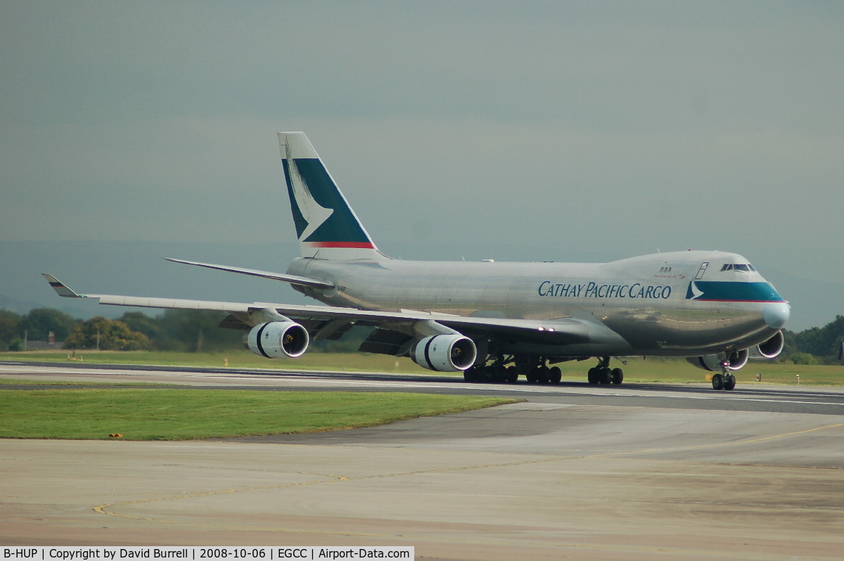 B-HUP, 2001 Boeing 747-467F/SCD C/N 30805, Cathay Pacific Cargo - Landing