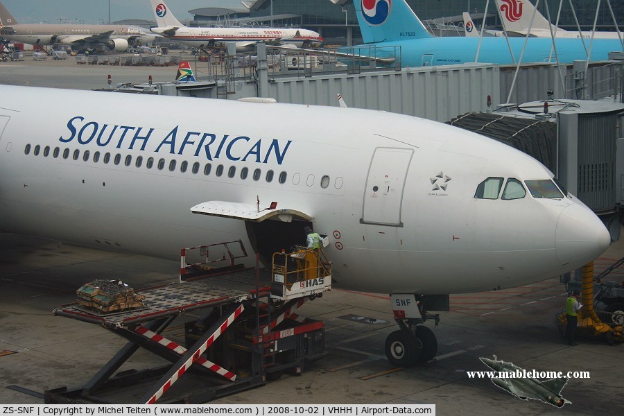 ZS-SNF, 2003 Airbus A340-642 C/N 547, South African Airways