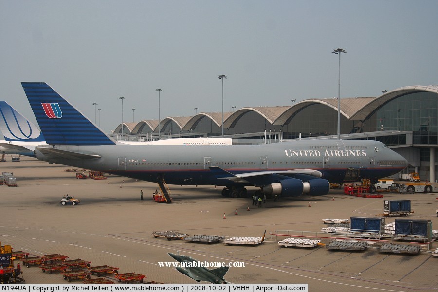 N194UA, 1997 Boeing 747-422 C/N 26892, United Airlines
