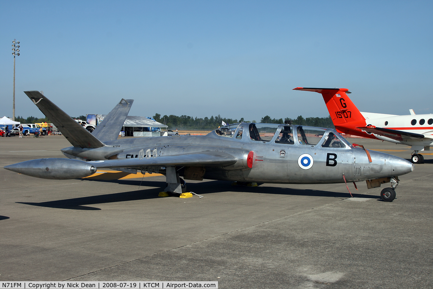 N71FM, 1962 Fouga (Valmet) CM-170R Magister C/N FM-38, McChord Airshow
