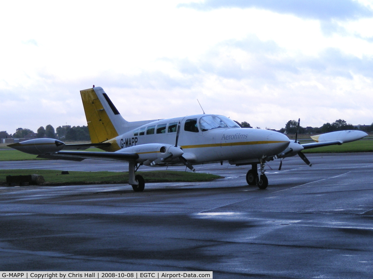 G-MAPP, 1974 Cessna 402B Utililiner C/N 402B-0583, BLOM AEROFILMS LTD, Previous ID: D-INRH