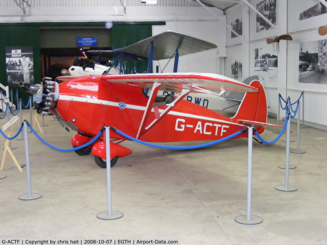 G-ACTF, 1932 Comper CLA-7 Swift C/N S32/9, The Shuttleworth Collection, Old Warden