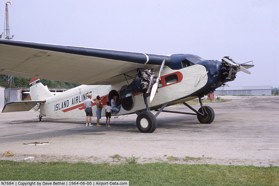 N7684, Ford 4-AT-B Tri-Motor C/N 42, Taken at Cedar Point, OH in June 1964