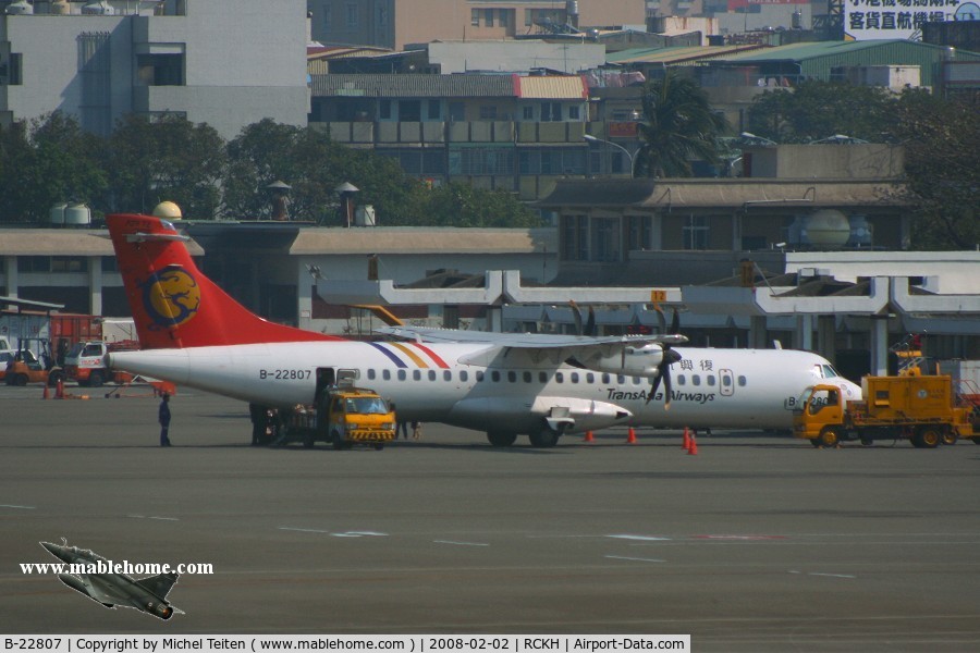 B-22807, 1998 ATR 72-212A C/N 567, Transasia Airways