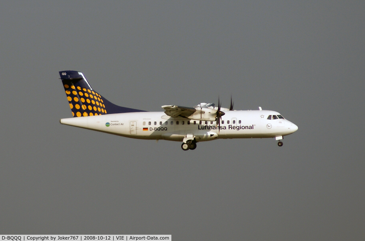 D-BQQQ, 1999 ATR 42-500 C/N 584, Lufthansa Regional (Contact Air) Aérospatiale ATR-42-512