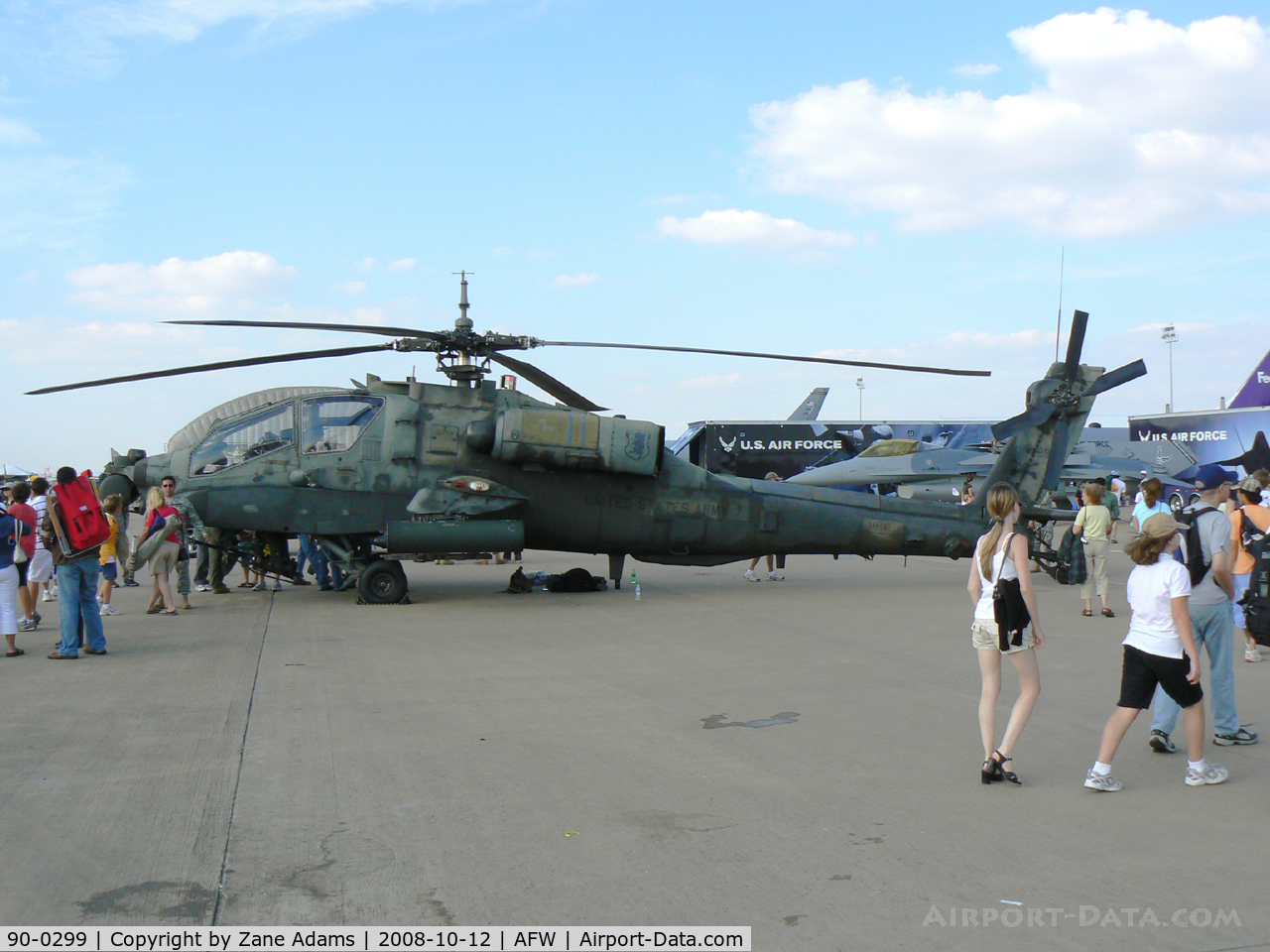 90-0299, 1990 McDonnell Douglas AH-64A Apache C/N PV686, At the 2008 Alliance Airshow