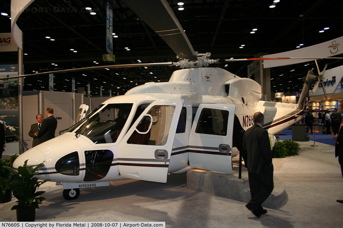 N7660S, 2007 Sikorsky S-76C-2 C/N 760676, Sikorsky S-76 at NBAA Orlando