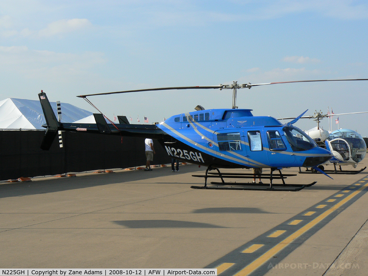 N225GH, 1995 Bell 206L-4 LongRanger IV LongRanger C/N 52143, At the 2008 Alliance Airshow