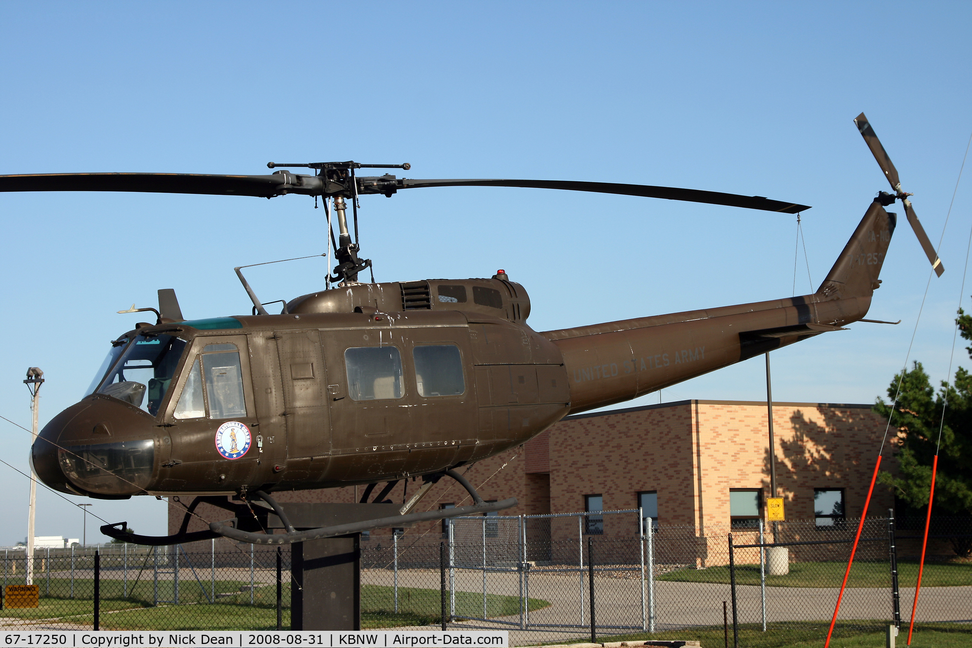 67-17250, 1967 Bell UH-1H Iroquois C/N 9448, Preserved