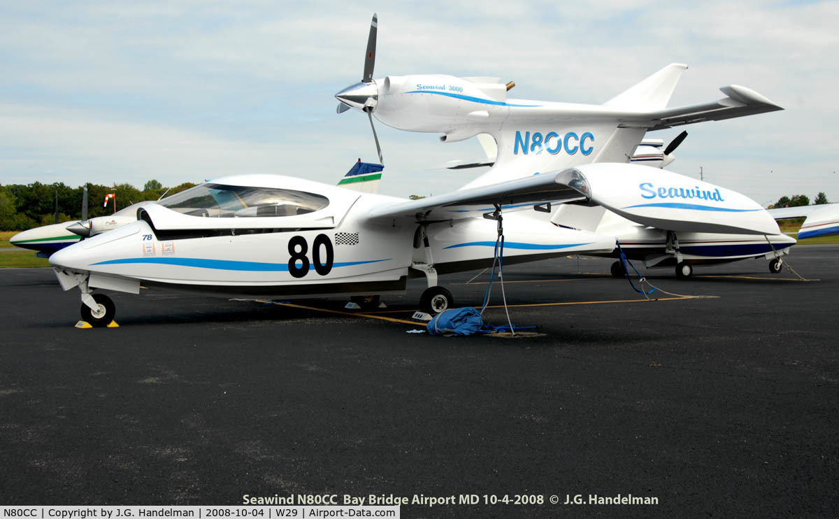 N80CC, 2001 Seawind 3000 C/N 042, at Bay Bridge Airport MD
