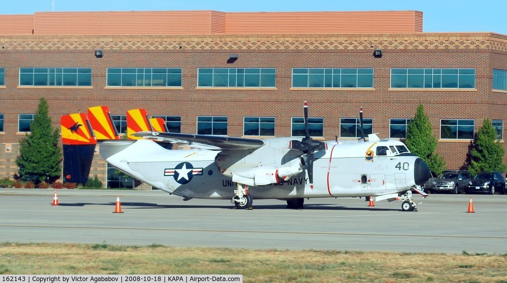 162143, 1985 Grumman C-2A Greyhound C/N 23, At Denver. Grumman C-2A Greyhound.