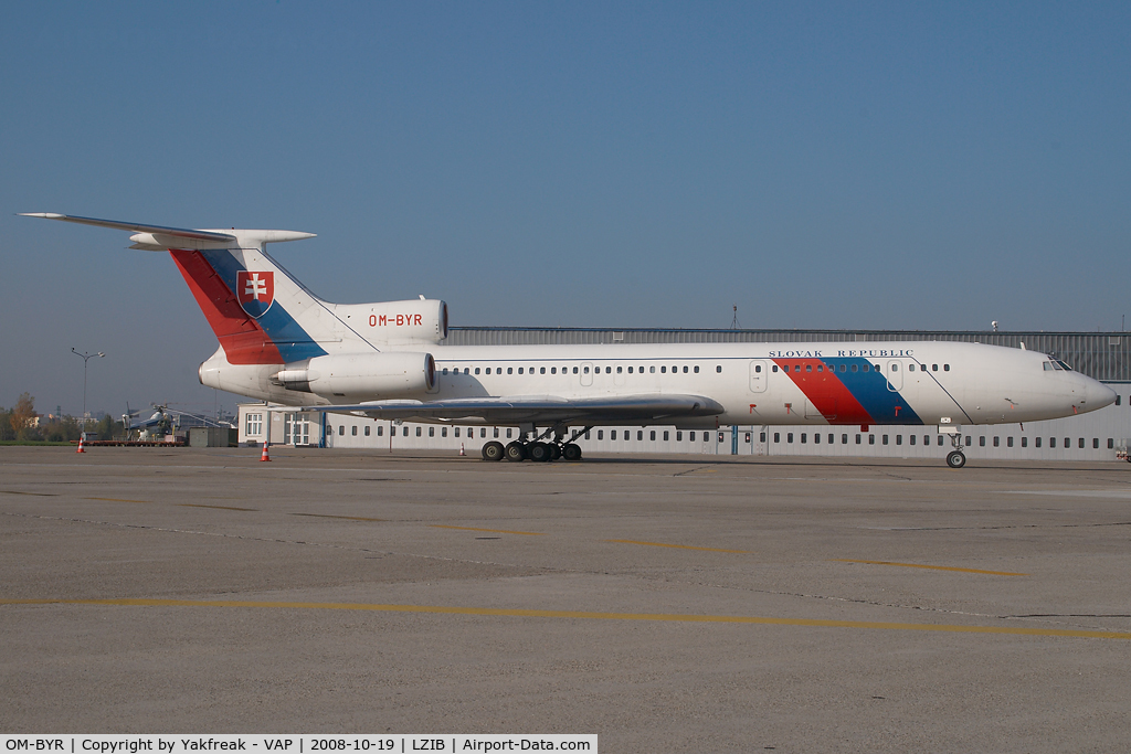 OM-BYR, 1998 Tupolev Tu-154M C/N 98A1012, Slovak Government Tupolev 154