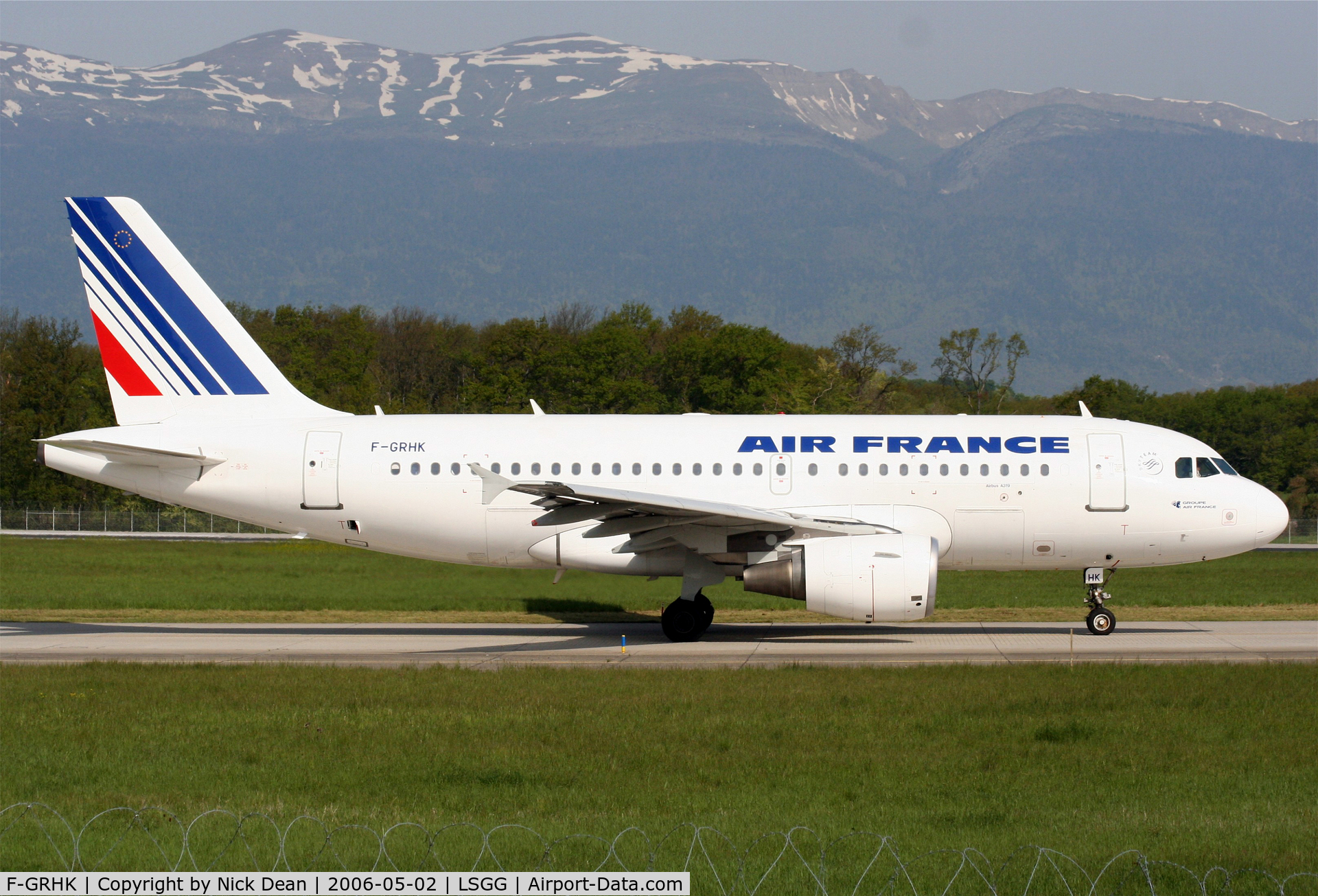 F-GRHK, 2000 Airbus A319-111 C/N 1190, /