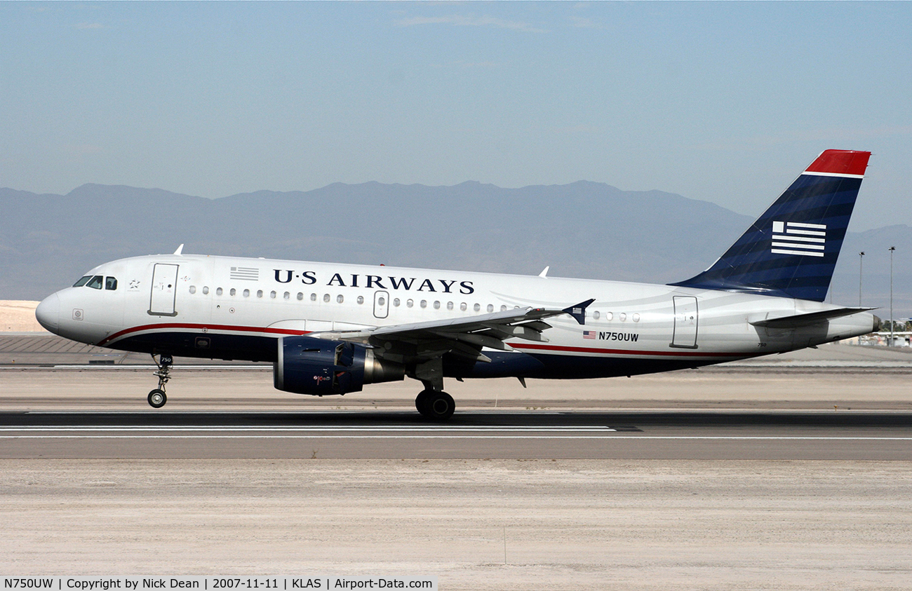 N750UW, 2000 Airbus A319-112 C/N 1315, /