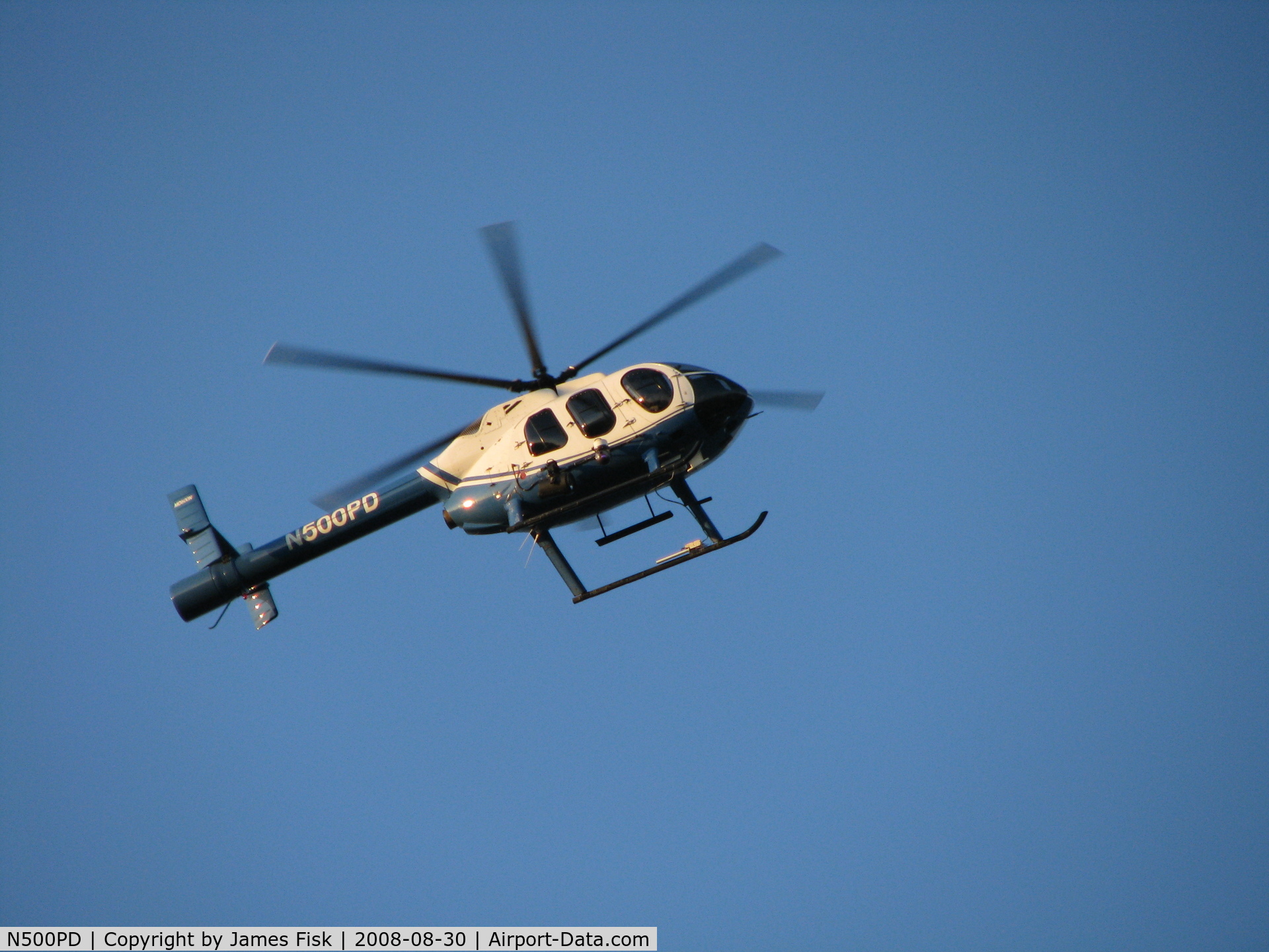 N500PD, 2002 MD Helicopters 600N C/N RN067, Taken near 56th & Georgetown Rd.