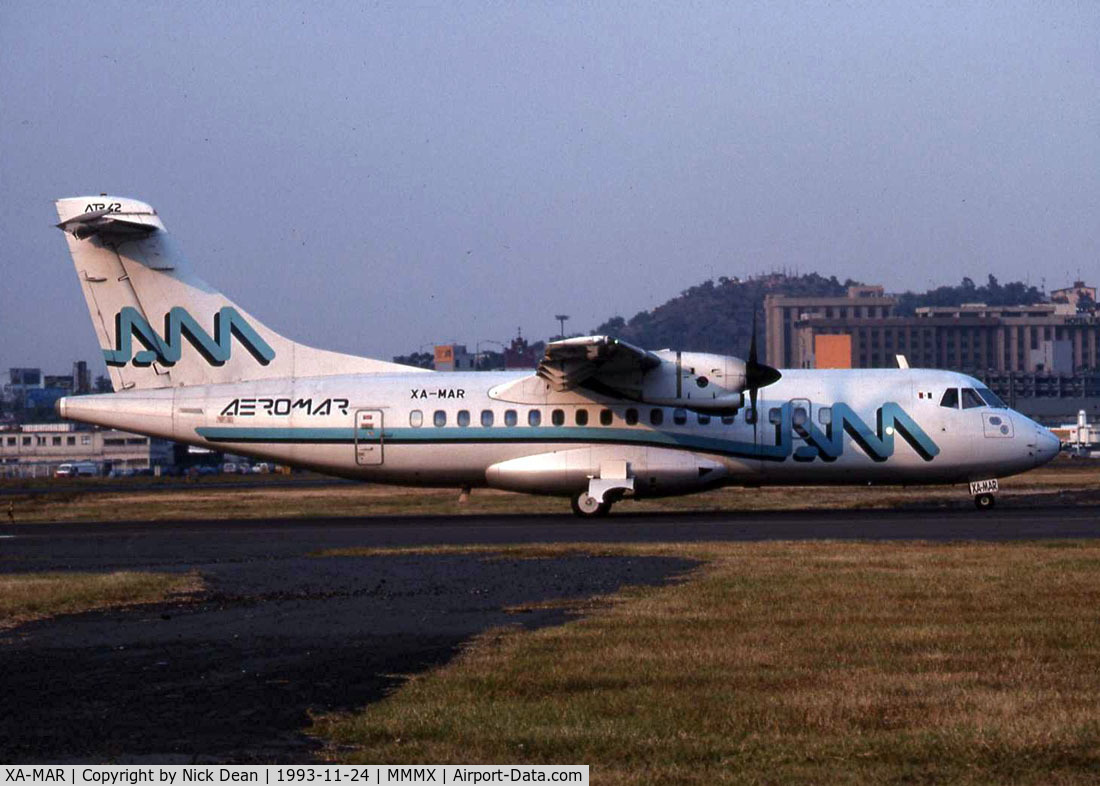 XA-MAR, 1988 ATR 42-320 C/N 115, Scanned from a slide, Horrible photo....sorry!
