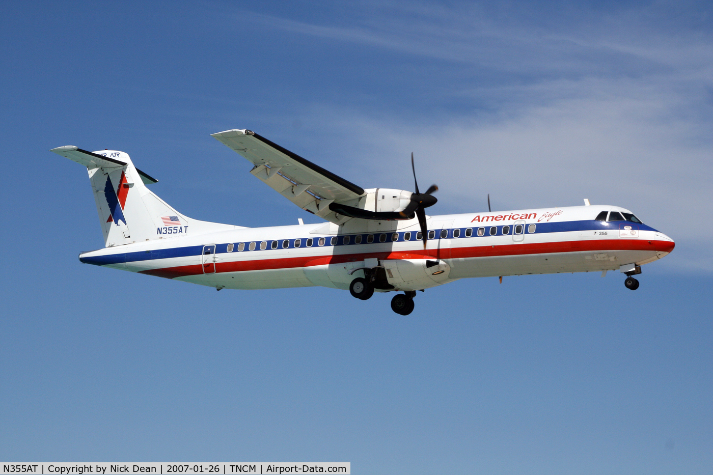 N355AT, 1993 ATR 72-212 C/N 355, /
