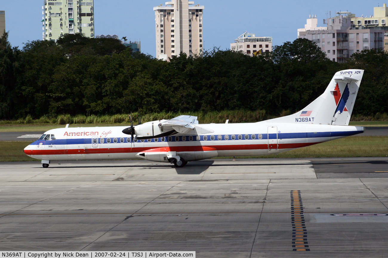 N369AT, 1993 ATR 72-212 C/N 369, /