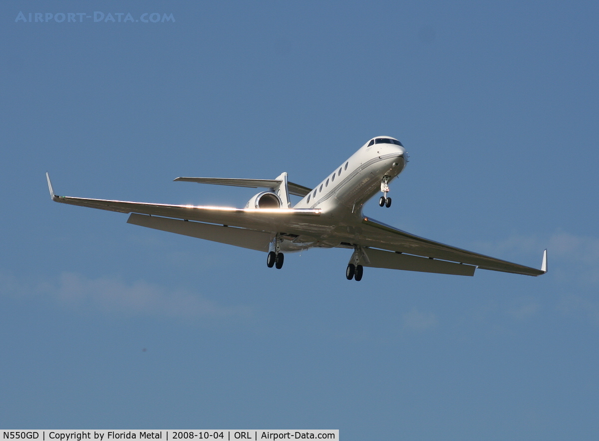 N550GD, 2008 Gulfstream Aerospace GV-SP (G550) C/N 5184, Gulfstream 550