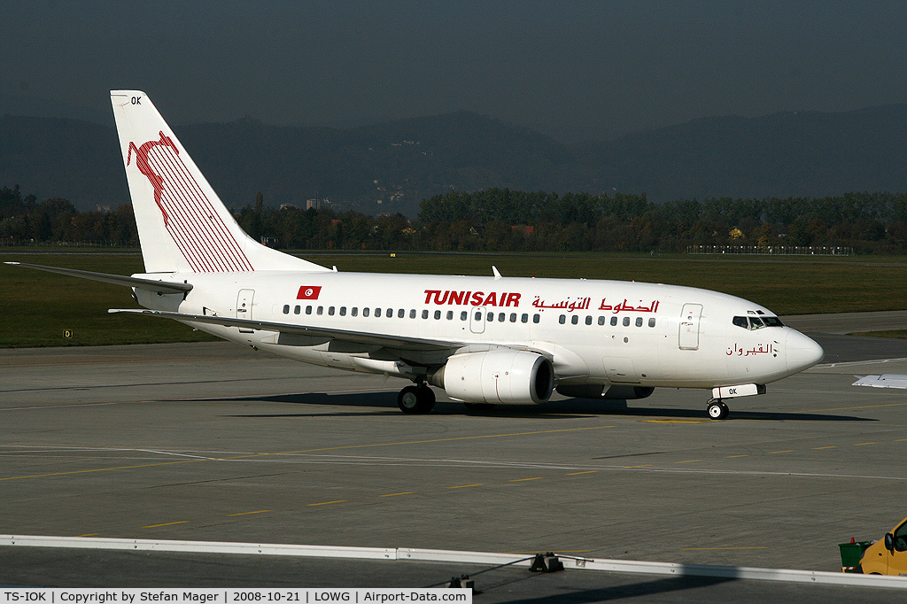 TS-IOK, 1999 Boeing 737-6H3 C/N 29496, Tunis Air