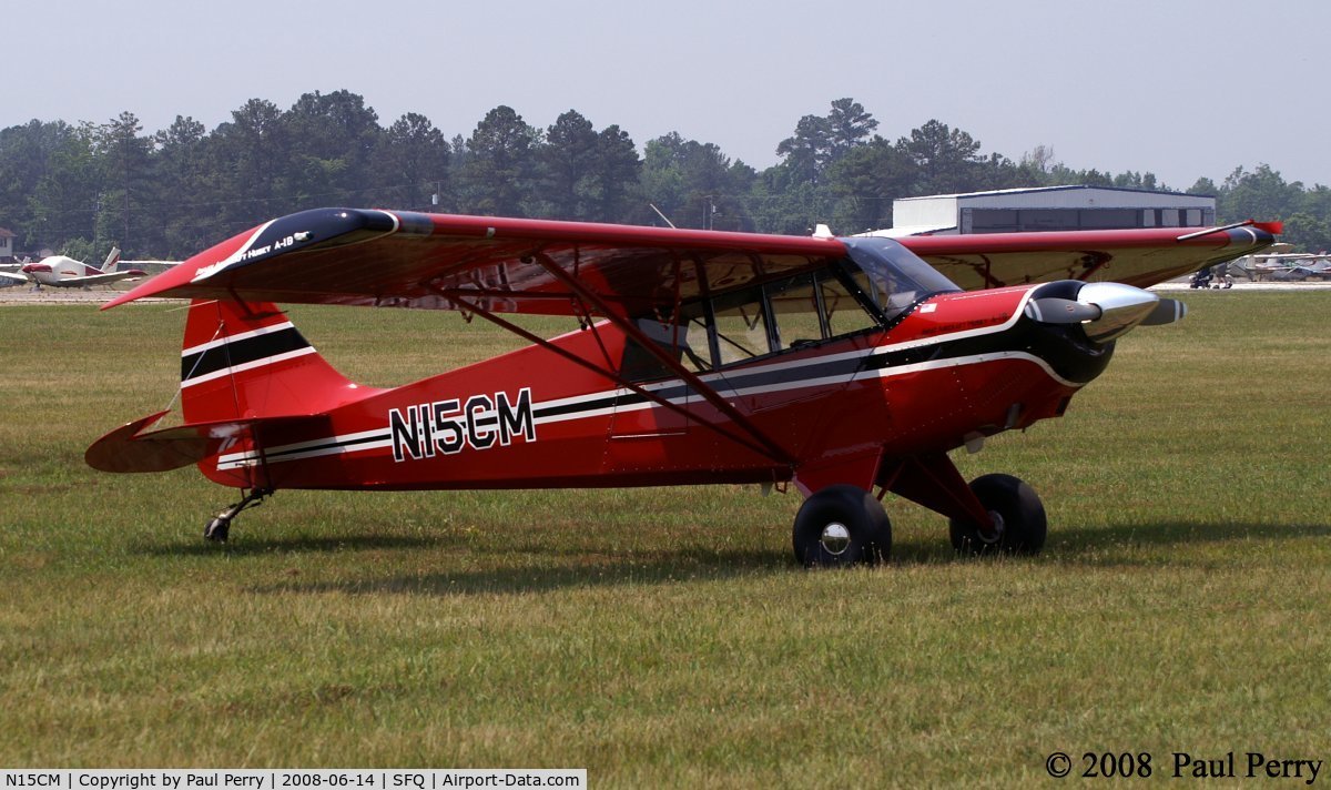N15CM, 2004 Aviat A-1B Husky C/N 2280, Colorful Aviat on the grass