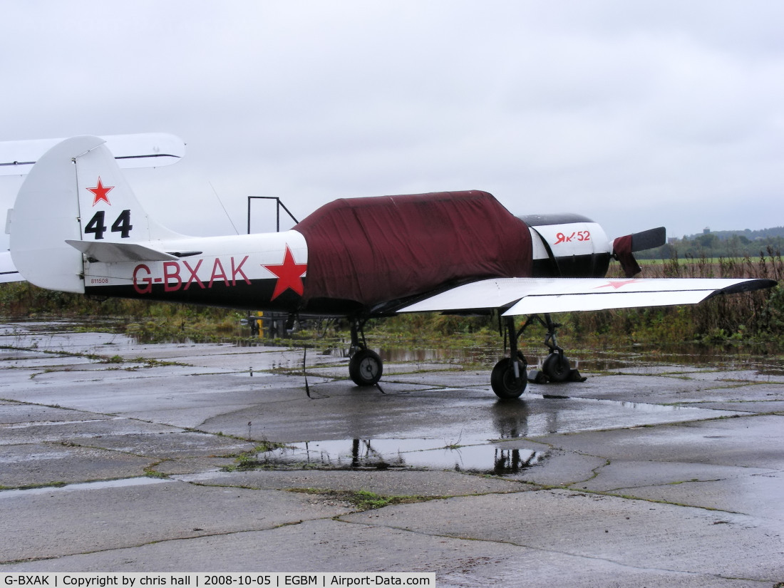 G-BXAK, 1981 Bacau Yak-52 C/N 811508, Previous ID: LY-ASC