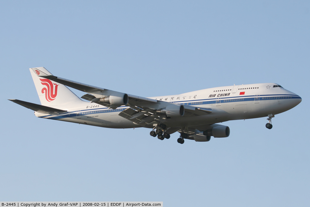 B-2445, Boeing 747-4J6 C/N 25882, Air China 747-400