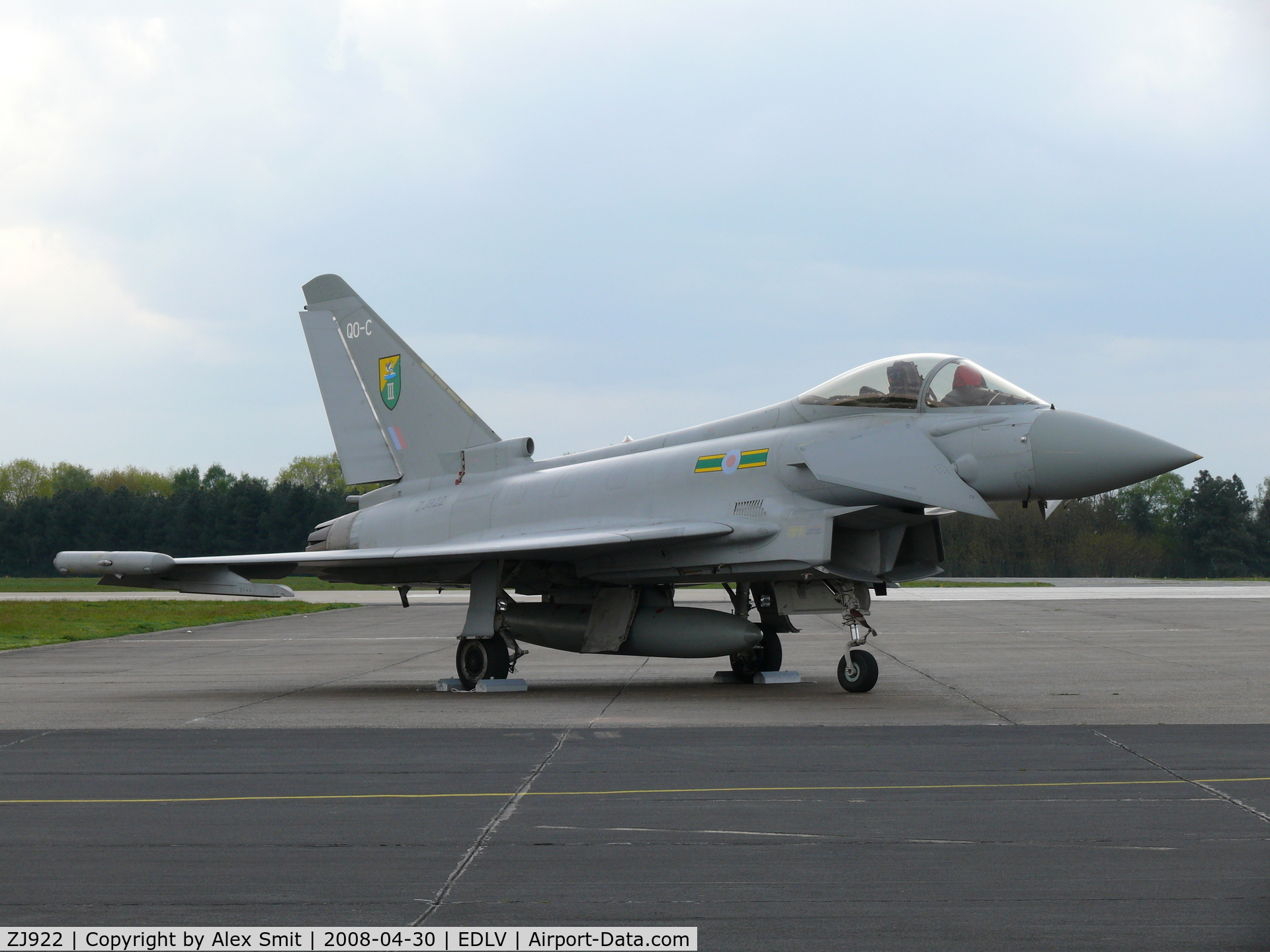 ZJ922, 2005 Eurofighter EF-2000 Typhoon F2 C/N 0073/BS013, Eurofighter Typhoon F2 ZJ922/QO-C Royal Air Force