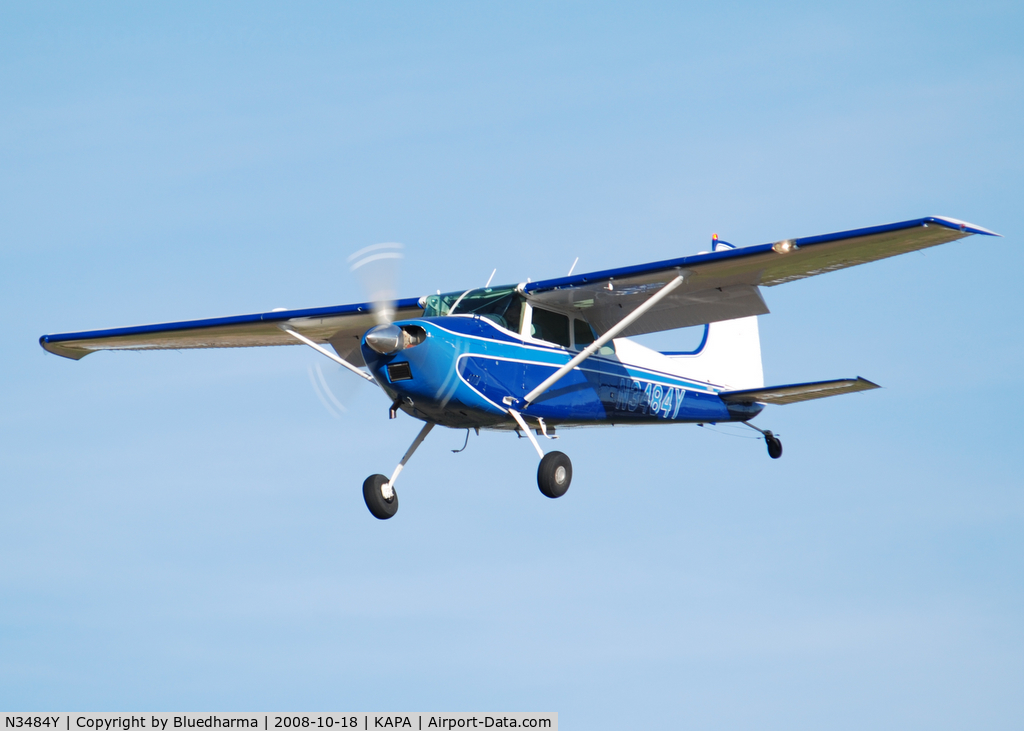 N3484Y, 1968 Cessna 180H Skywagon C/N 18051984, On final approach to 17L.