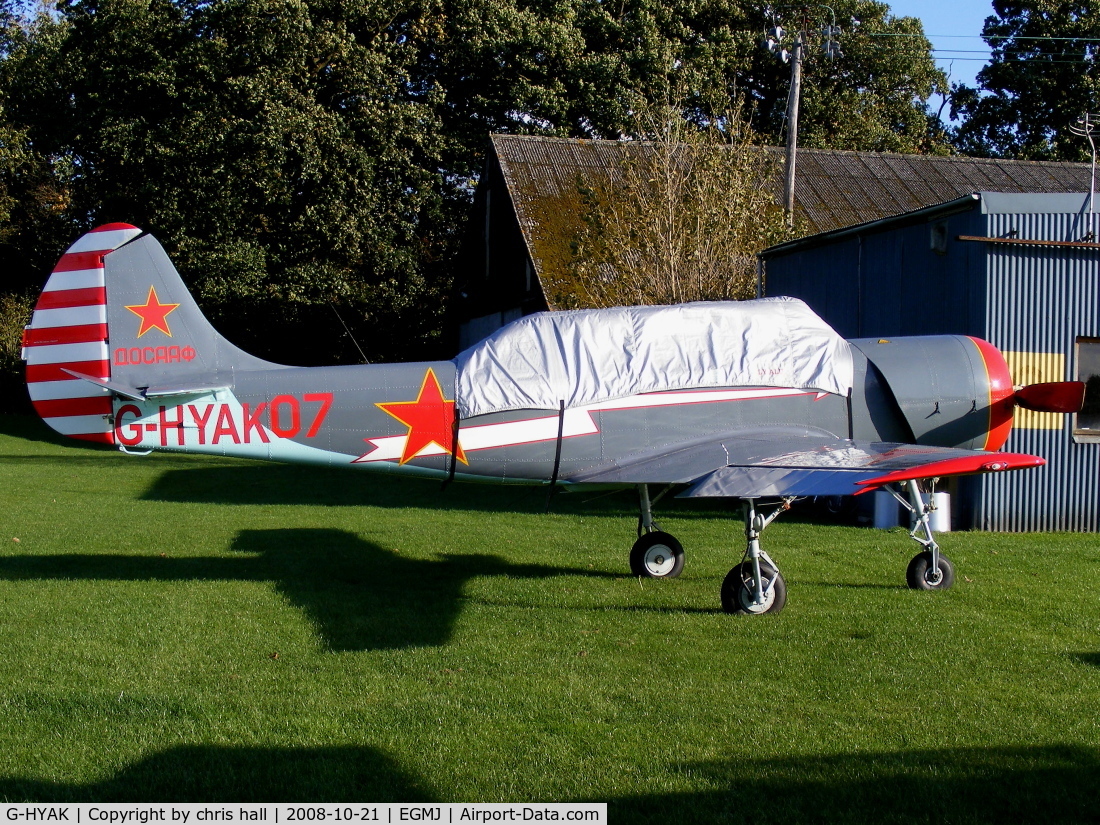 G-HYAK, 1990 Bacau Yak-52 C/N 9011107, Previous ID: LY-ALU