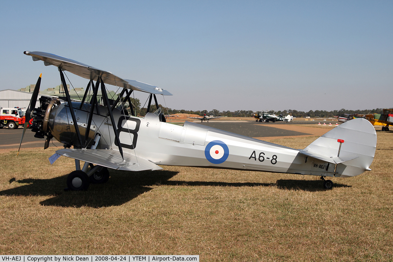 VH-AEJ, 1935 Avro 643 Cadet II C/N 857, AAAA fly in
