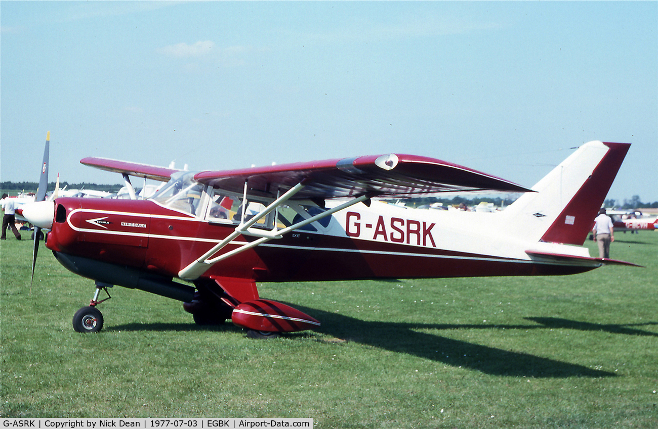 G-ASRK, 1964 Beagle A-109 Airdale C/N B.538, Sywell PFA rallye 1977