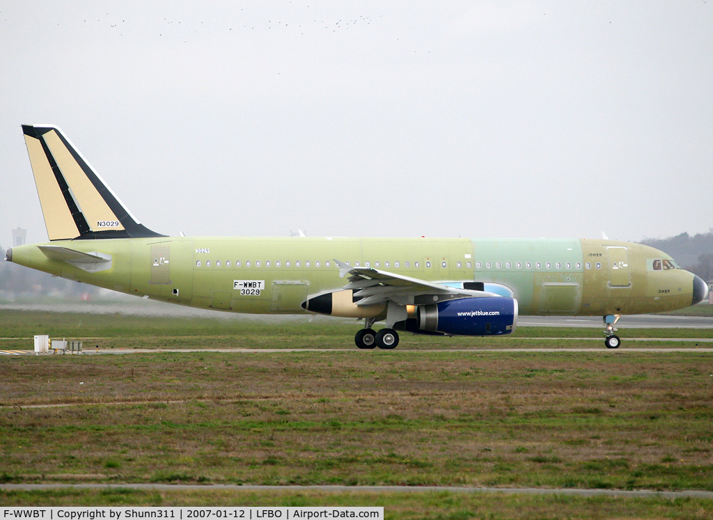 F-WWBT, 2007 Airbus A320-232 C/N 3029, C/n 3029 - For JetBlue Airways as N652JB