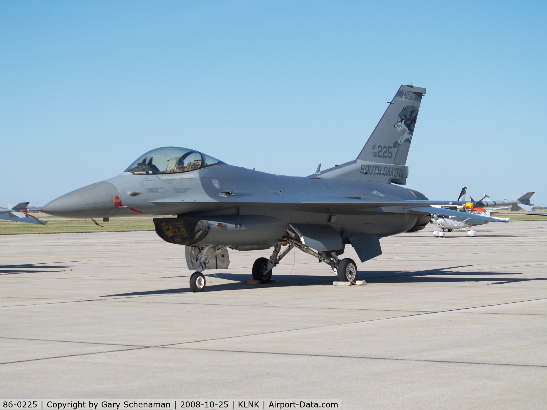 86-0225, 1986 General Dynamics F-16C Fighting Falcon C/N 5C-331, F-16 FIGHTING FALCON FROM SOUTH DAKOTA