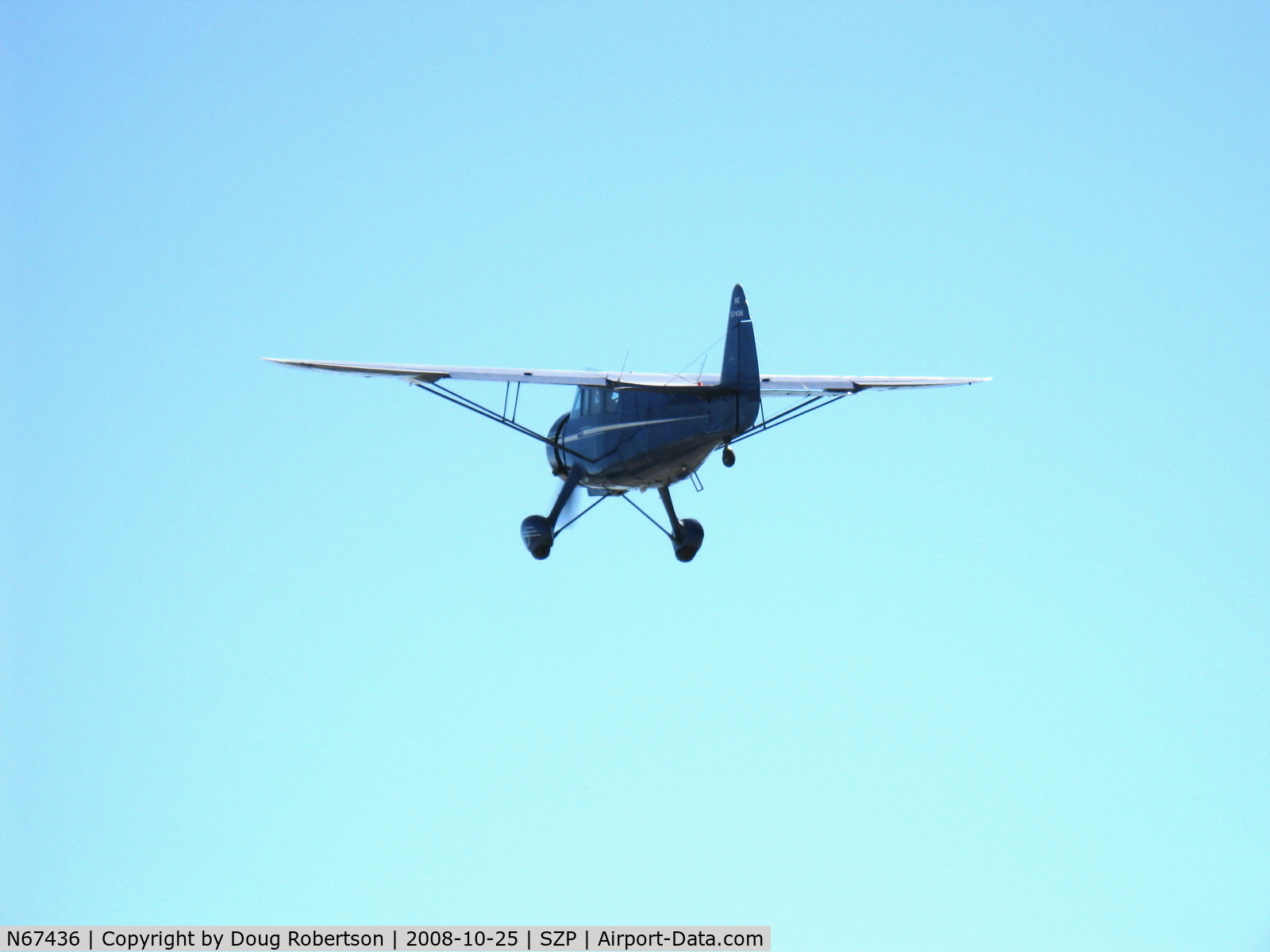 N67436, 1943 Howard Aircraft DGA-15P C/N 1743, 1943 Howard DGA-15P, P&W R-985 Wasp Jr. 450 Hp, takeoff climb Rwy 04