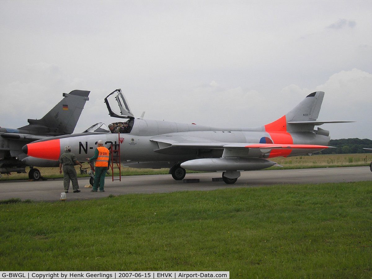 G-BWGL, 1959 Hawker Hunter T.8C C/N 41H/695946, Dutch AF Openday, Volkel AFB , 2007