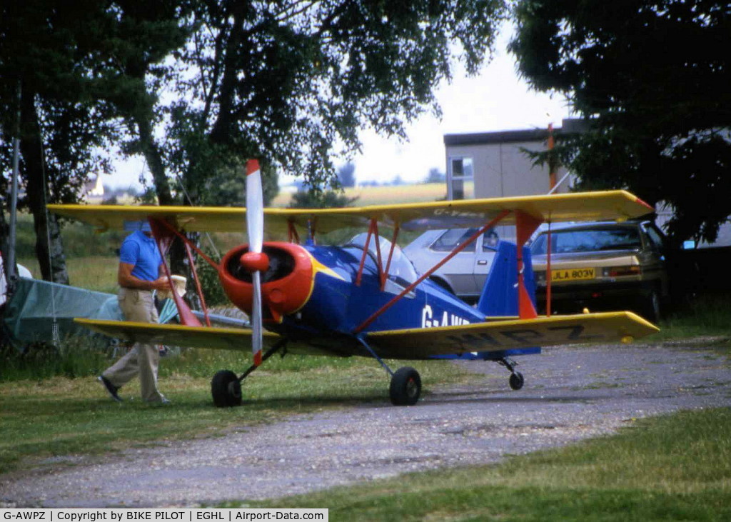 G-AWPZ, 1967 Andreasson BA-4B C/N 1, I NEARLY MISSED THIS AS IT WAS TUCKED UP IN THE TREES