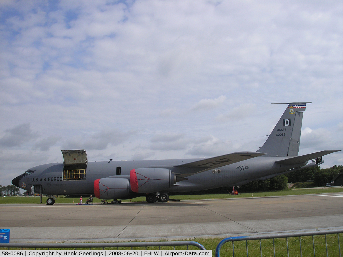58-0086, 1958 Boeing KC-135R Stratotanker C/N 17831, Dutch AF Openday , Leeuwarden AFB , 2008