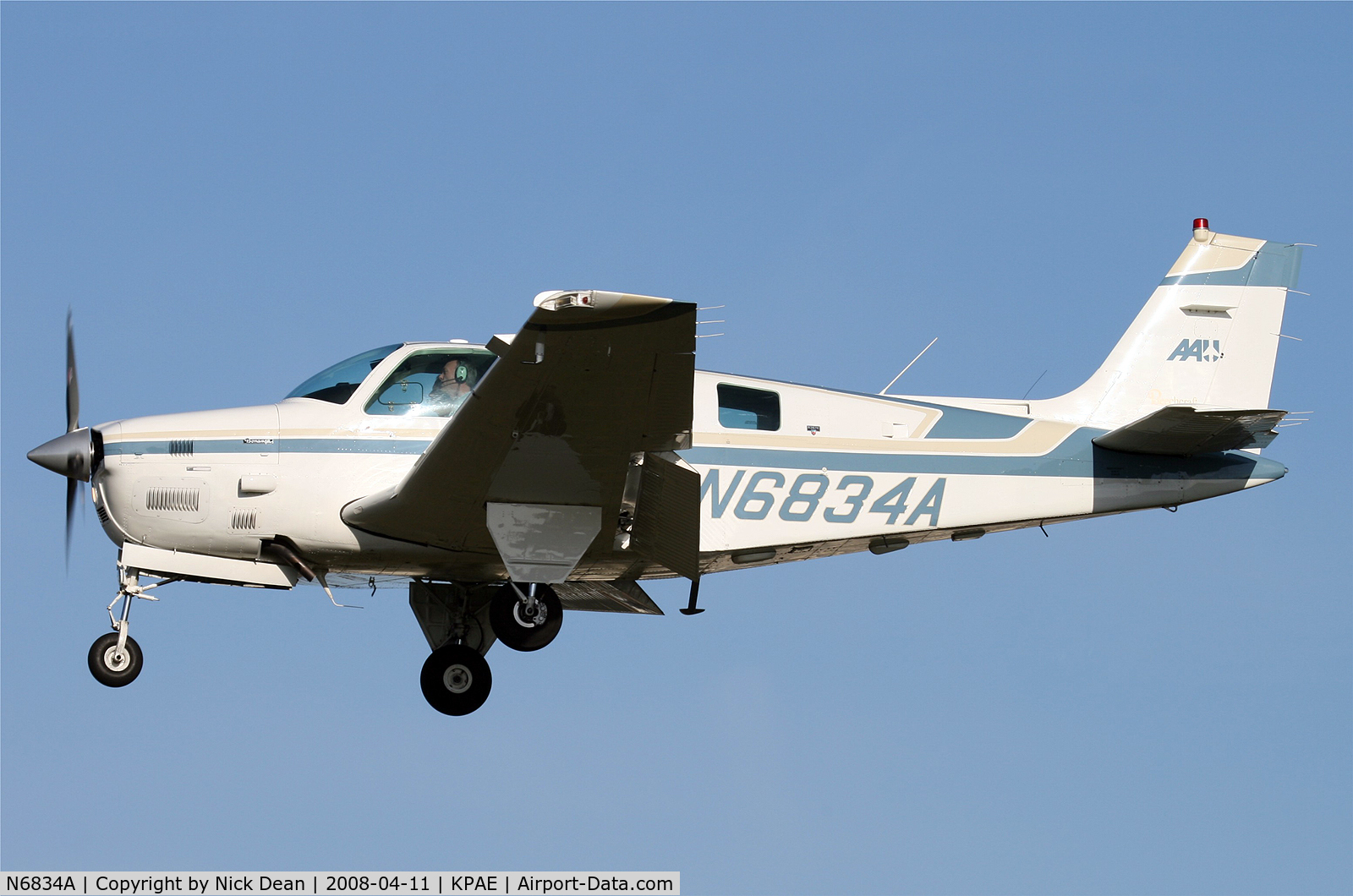 N6834A, 1984 Beech B36TC Bonanza C/N EA-408, /