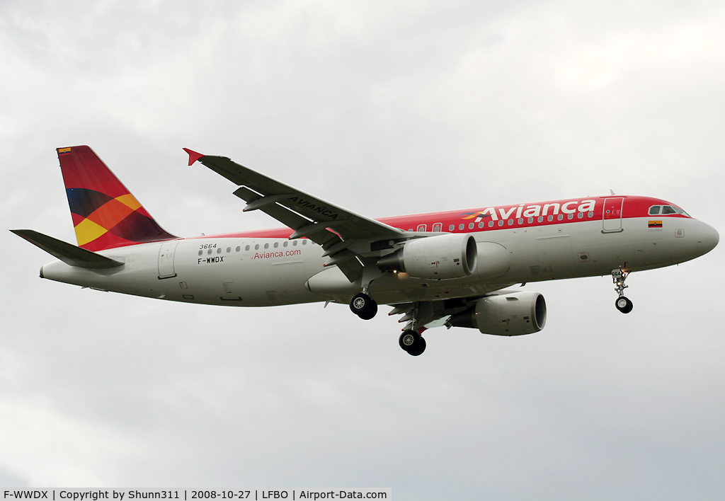 F-WWDX, 2008 Airbus A320-214 C/N 3664, C/n 3664 - To be HK-4548