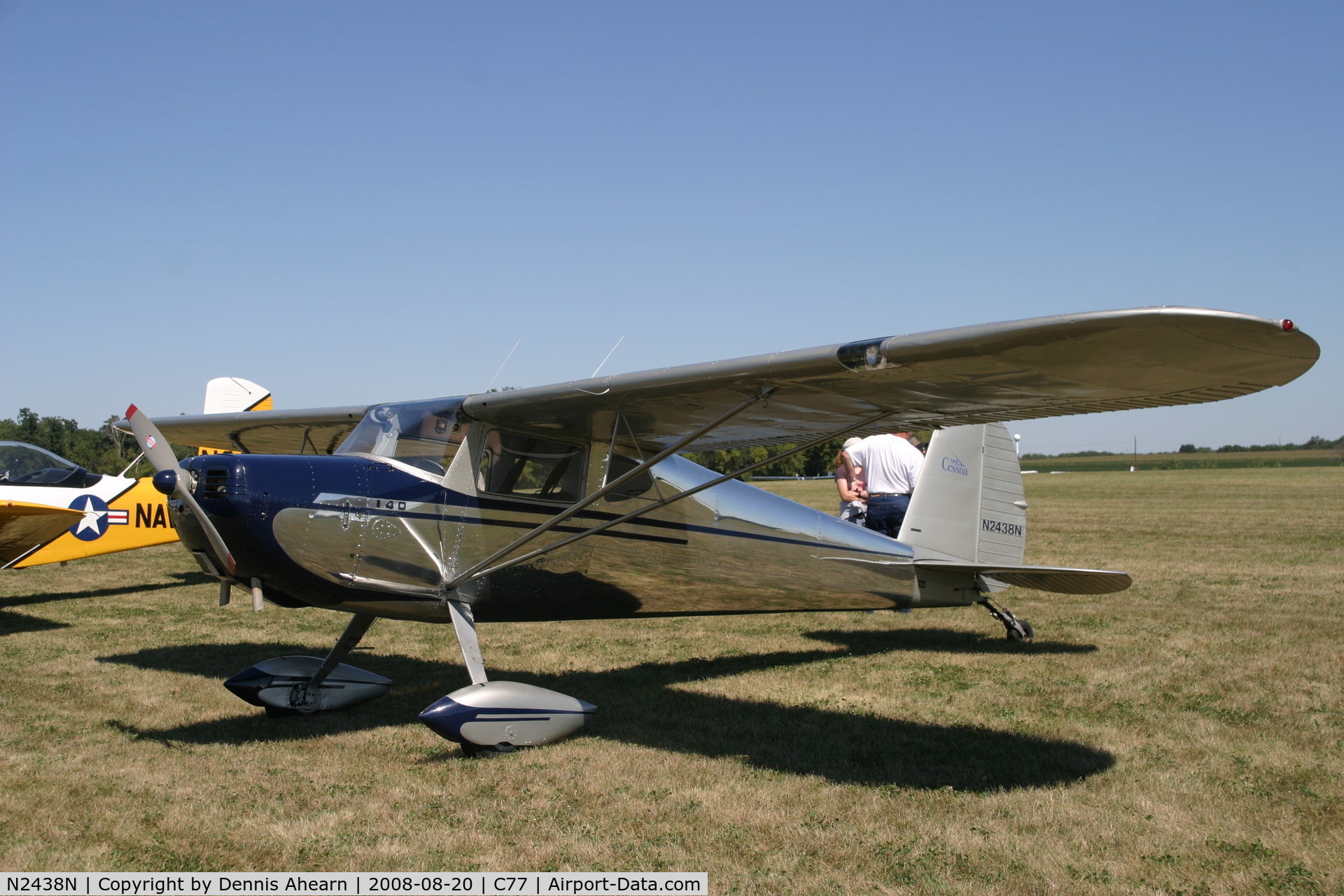 N2438N, 1947 Cessna 140 C/N 12691, Poplar Grove,IL