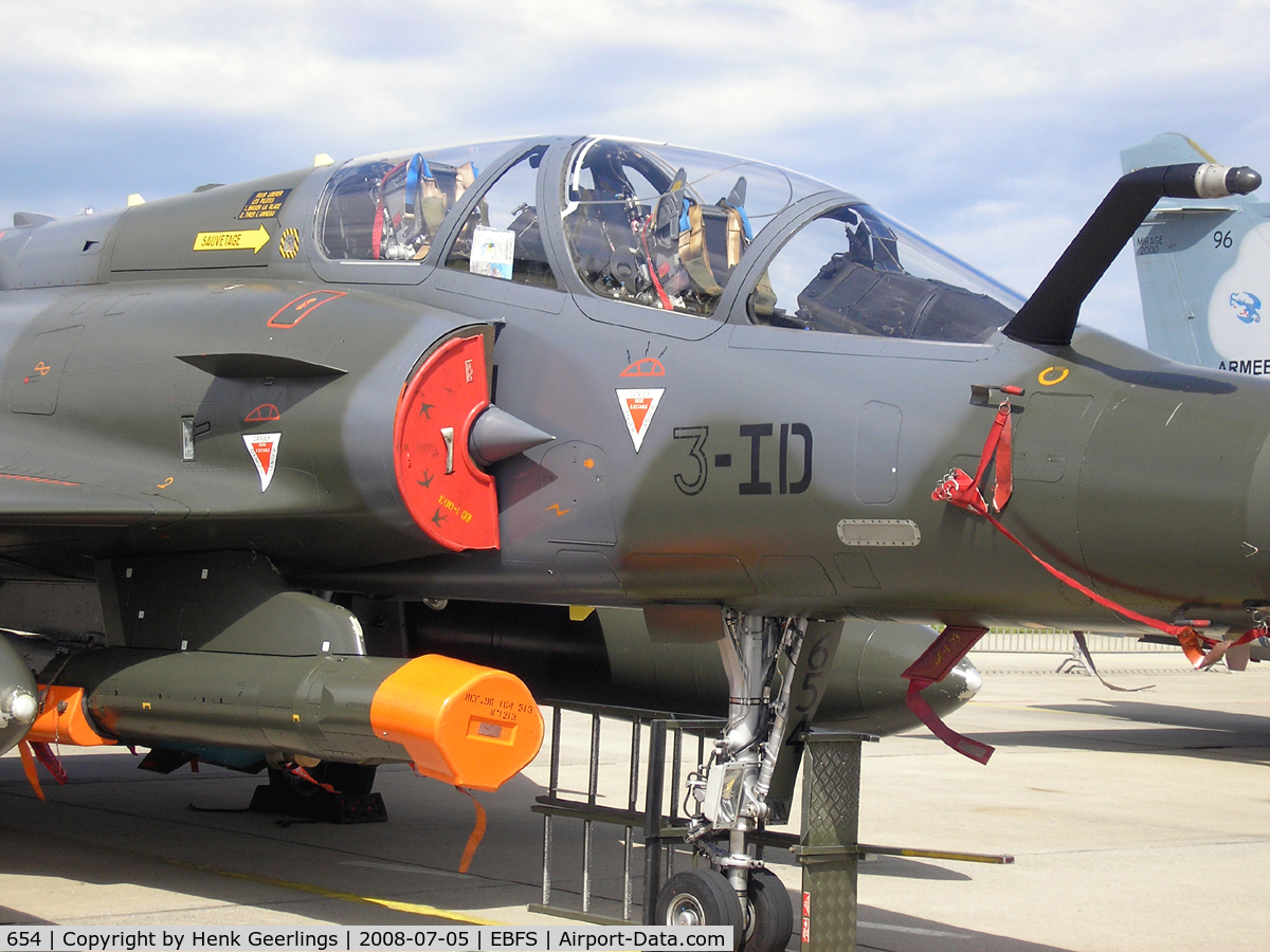 654, 2008 Dassault Mirage 2000D C/N 528, Belgian Defence Day - Florennes July 2008