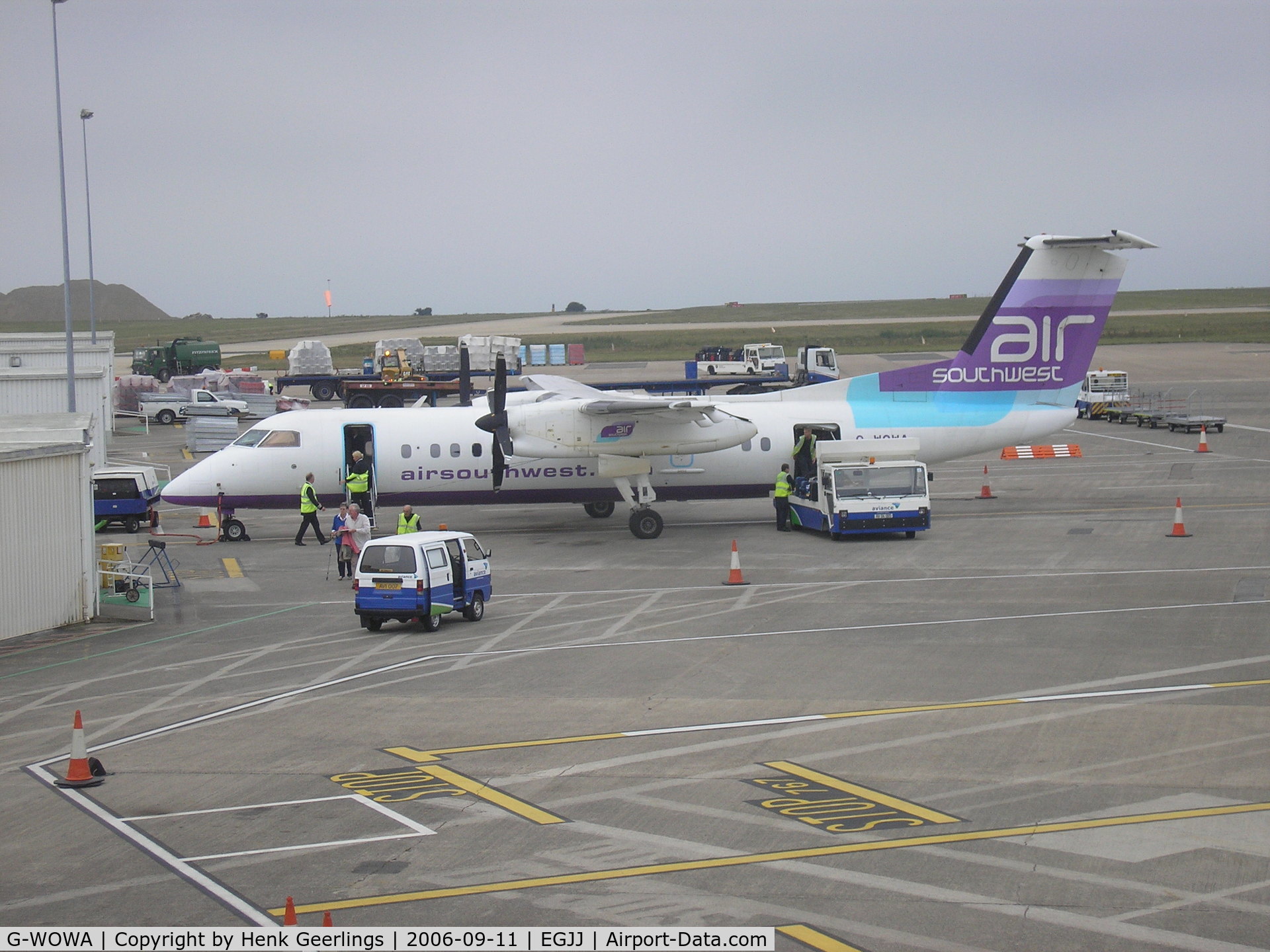 G-WOWA, 1992 De Havilland Canada DHC-8-311 Dash 8 C/N 296, Jersey Airport