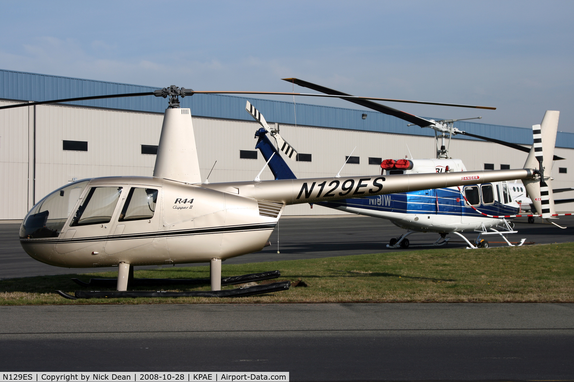 N129ES, 2008 Robinson R44 II C/N 12173, /