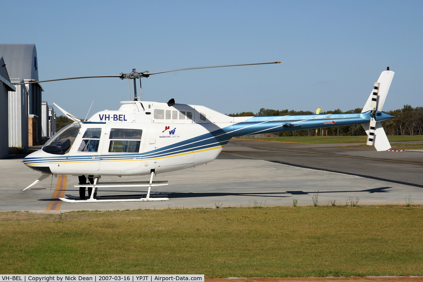 VH-BEL, 1972 Bell 206B JetRanger II C/N 851, /