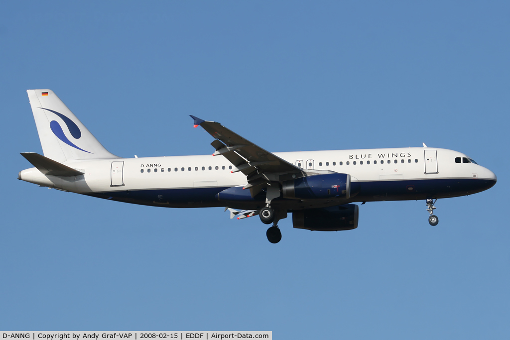 D-ANNG, 2001 Airbus A320-232 C/N 1464, Bluewings A320