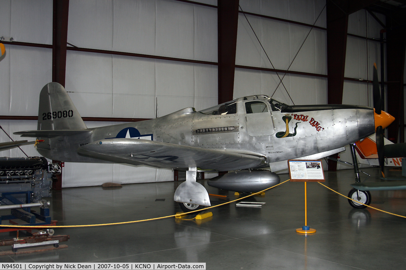 N94501, 1943 Bell P-63C Kingcobra C/N 42-69080, No C/N available for this aircraft